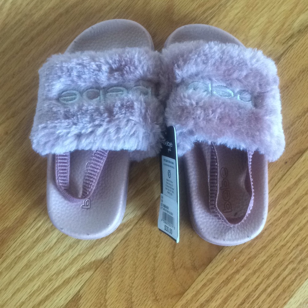 Bebe flip flops girls 9/10 infants